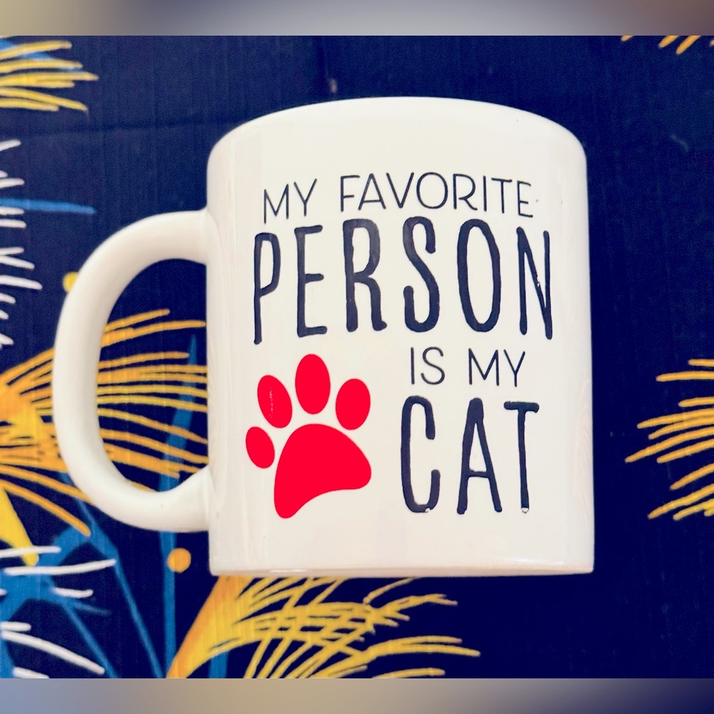 My Favorite Person is My Cat Coffee Cup Mug by Royal Norfolk